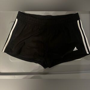 Adidas Women's Black and White Athletic Shorts